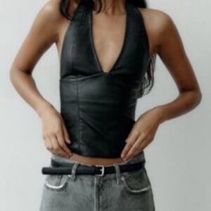 Chic Black Halter Top